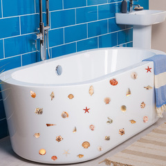 尚易SP-B008貝殼圖案浴室浴缸裝飾牆貼自粘防水防滑批發浴缸貼紙