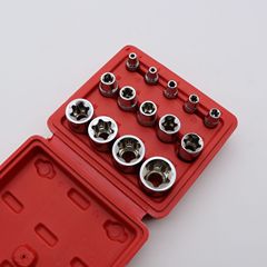 E-type flower hexagonal socket flower-shaped star 1/2 large fast 1/4 small ratchet wrench socket head combination set