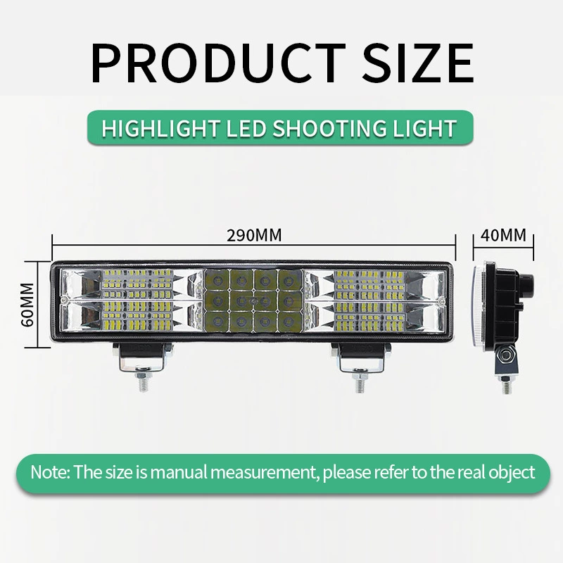 LED суперяркий прямоугольный светильник, трехколесный велосипед, фары