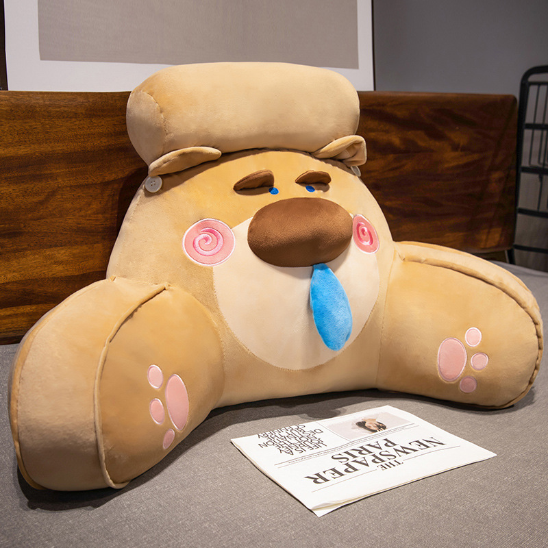 De dibujos animados de noche bolsa suave gran respaldo estudiante dormitorio almohada cama lectura apoyo la cintura almohada sofá ventana Bahía cojín