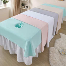 娇奢高档轻奢美容床单不缩水纯色美容院专用防水养生推拿按摩床单