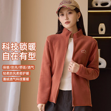 2024爆款摇粒绒云感外套户外运动衣休闲卫衣奥利绒立领情侣防风衣