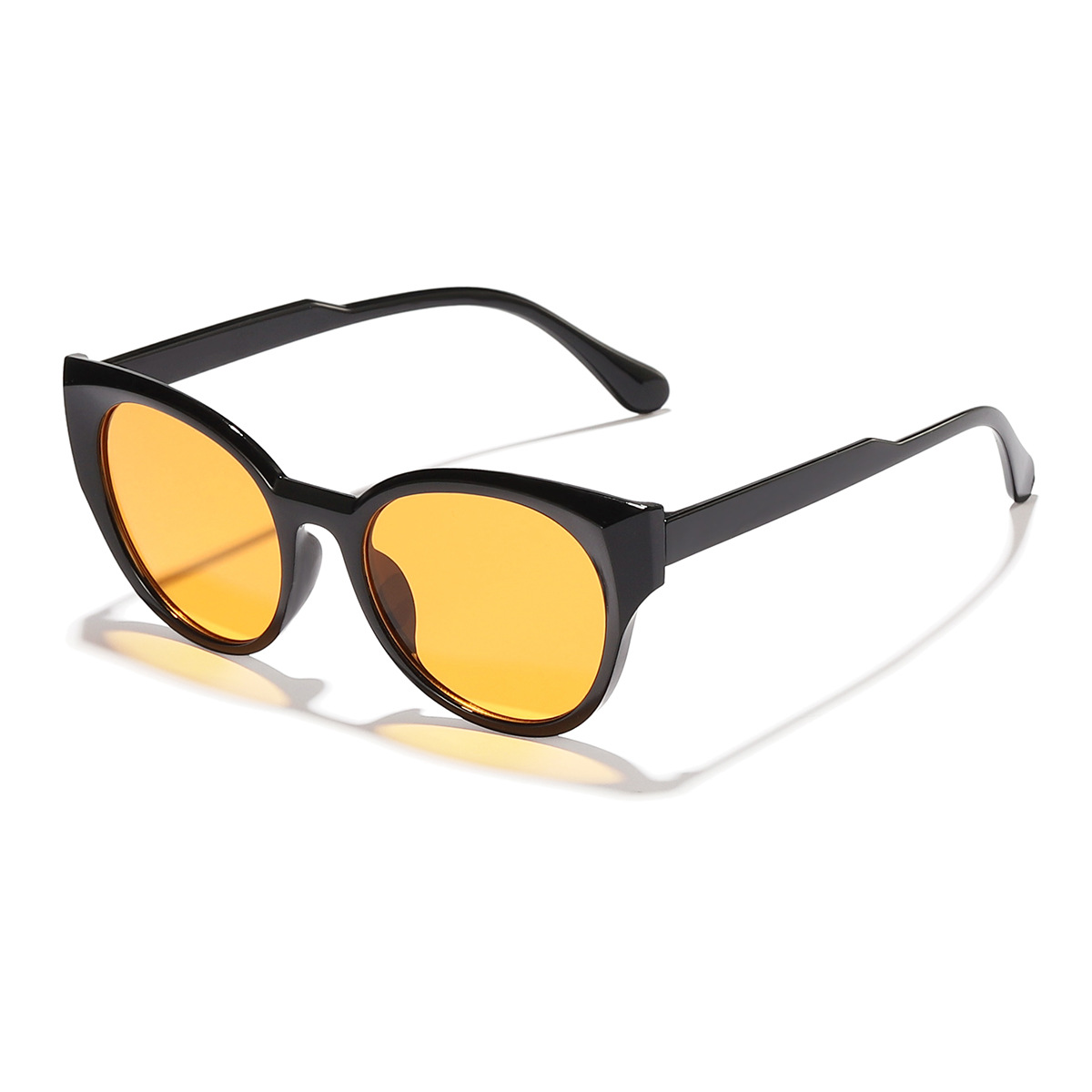 Marco negro rodajas de naranja