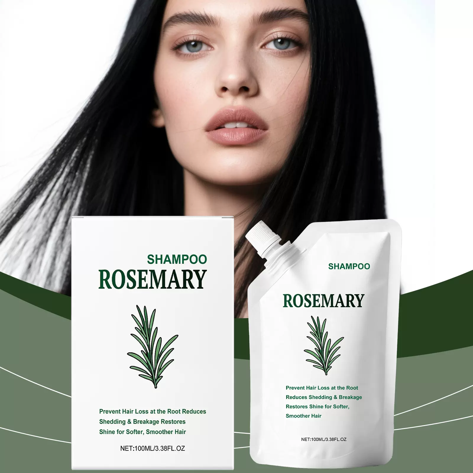 迷迭香洗发水  温和清洁头皮滋养丰盈发丝日常柔顺护理洗发水