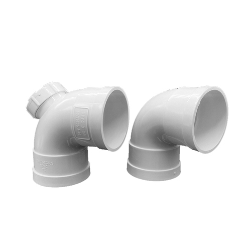 OD59 PVC National Standard Elbow Drain Pipe, 90-Degree Double Socket Right-Angle Bend, Plastic Sewer Fitting – Available in Sizes 50, 75, and 110