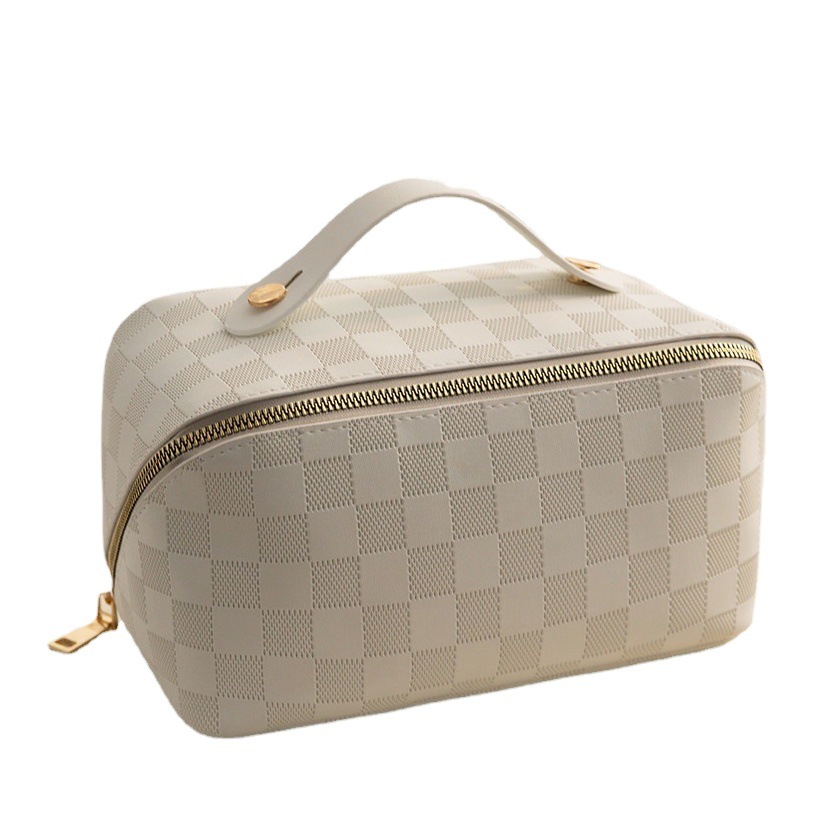 Bolsa de cosméticos de alta apariencia de las mujeres portátil de gran capacidad a prueba de agua bolsa de lavado almohada bolsa de cosméticos de viaje bolsa de almacenamiento de cosméticos