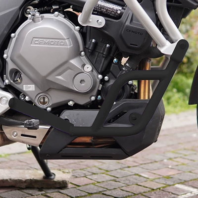 Suitable for Spring Breeze MT700 Motorcycle bumper - matte-black-carbon-steel-lower-bar