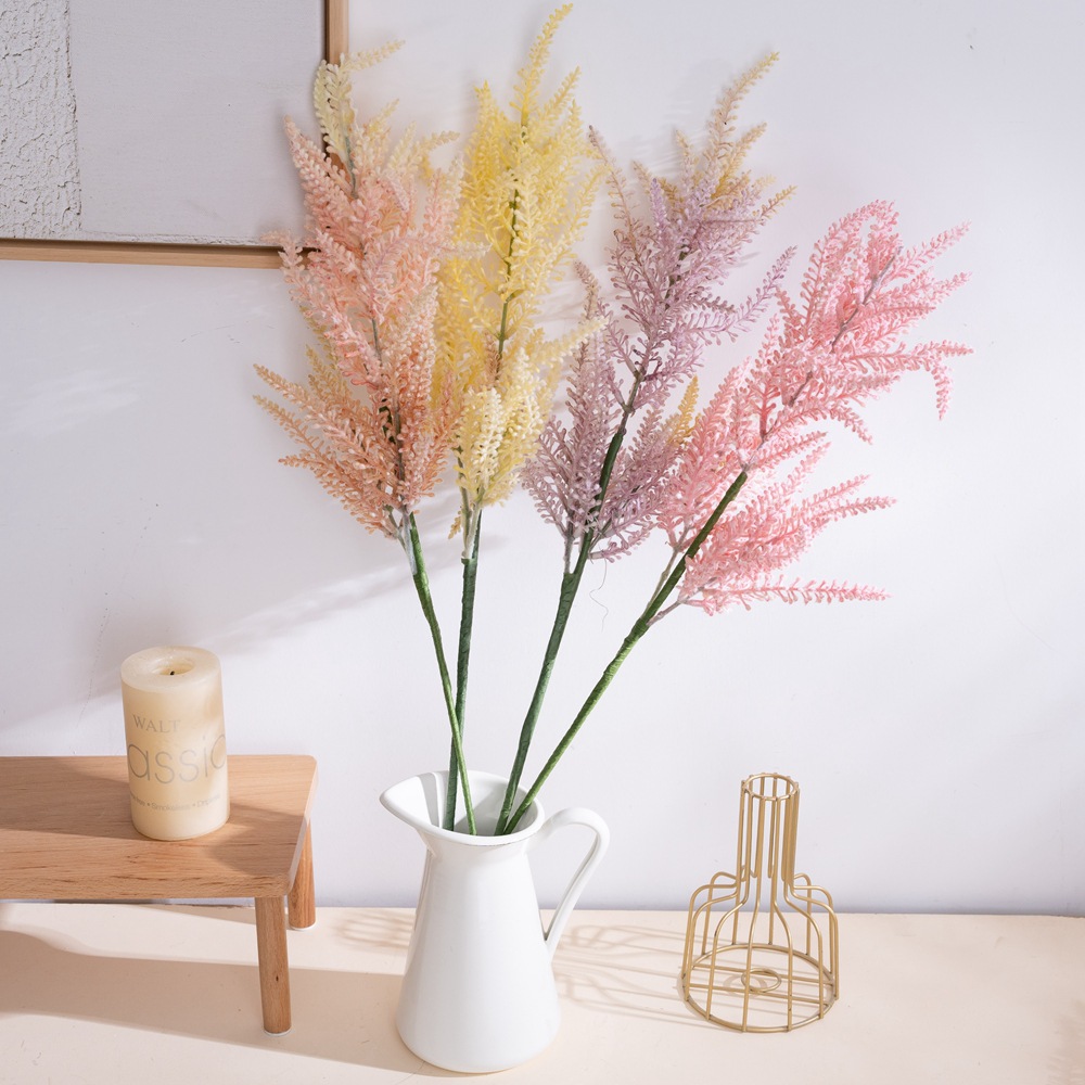 綠植物紫蘇絡新仿真花廠家跨境批發婚慶裝飾品INS風假花DY1-3717