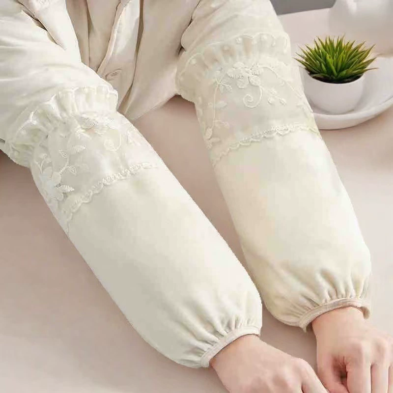 Demi-season lace velvet long sleeves, set for elementary school students, work down jacket