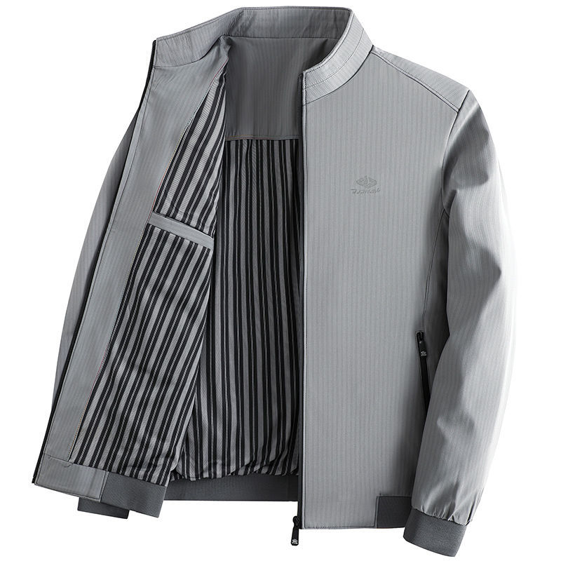 Vêtements d'extérieur pour hommes 2024 automne et hiver nouvelle veste de papa à col de baseball décontractée pour hommes d'âge moyen_voghion.com