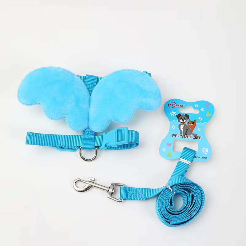 Perro mascota de tracción Ángel amor de la cuerda de tracción Ángel de la correa del pecho alas suministros para mascotas