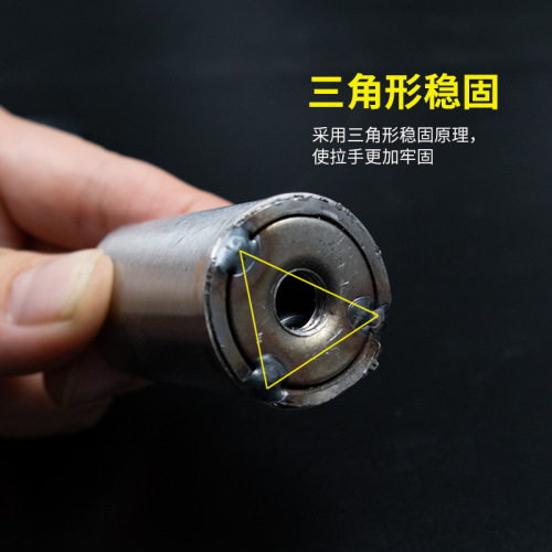 Door handle pull hardware thickened 304 stainless steel round and square tube handle accessories glass door handle fixing feet