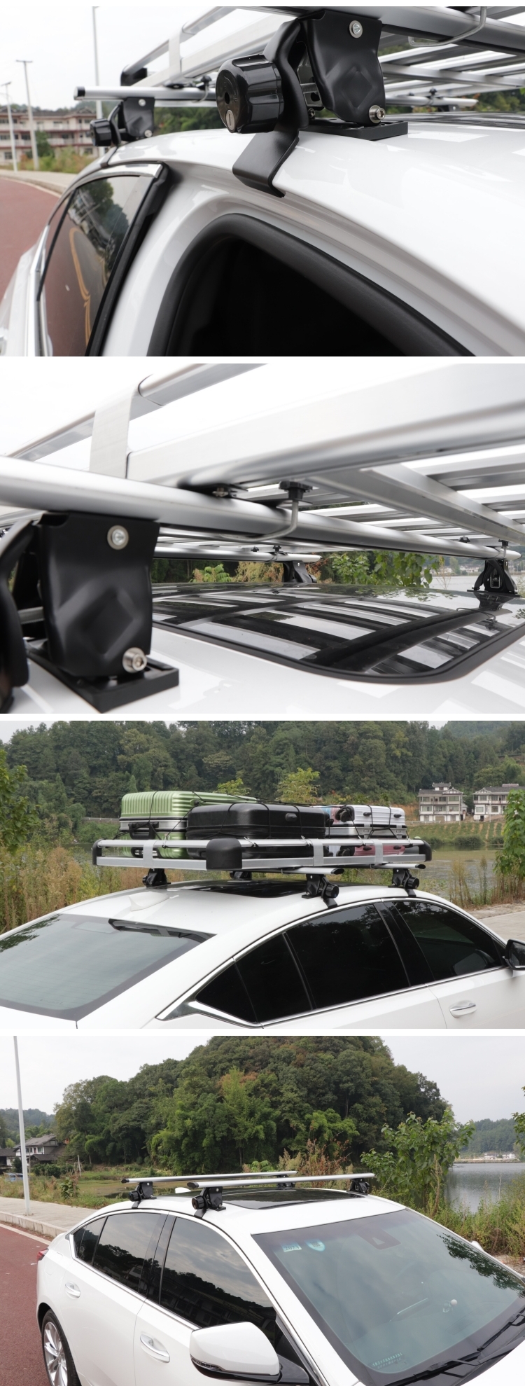 Crossbar Car Roof Rack Small Car Universal Roof Rack Sedan Modified Luggage Frame