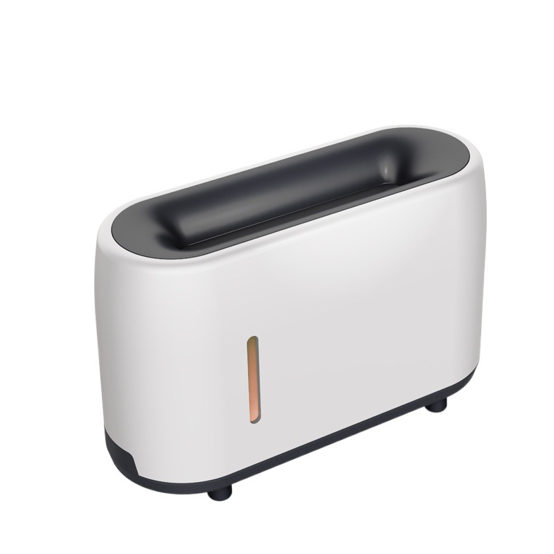 Colorido control remoto llama humidificador madera grano 3D simulación llama máquina de aromaterapia ultrasónico humidificador de aire aceite esencial
