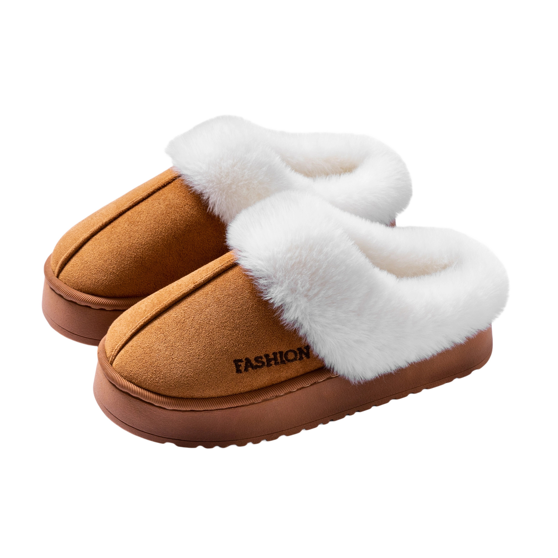 Zapatillas de algodón rojo para mujeres otoño y invierno en el hogar dormitorio calentamiento zapatos de lana suave cómodos zapatos de terciopelo al por mayor