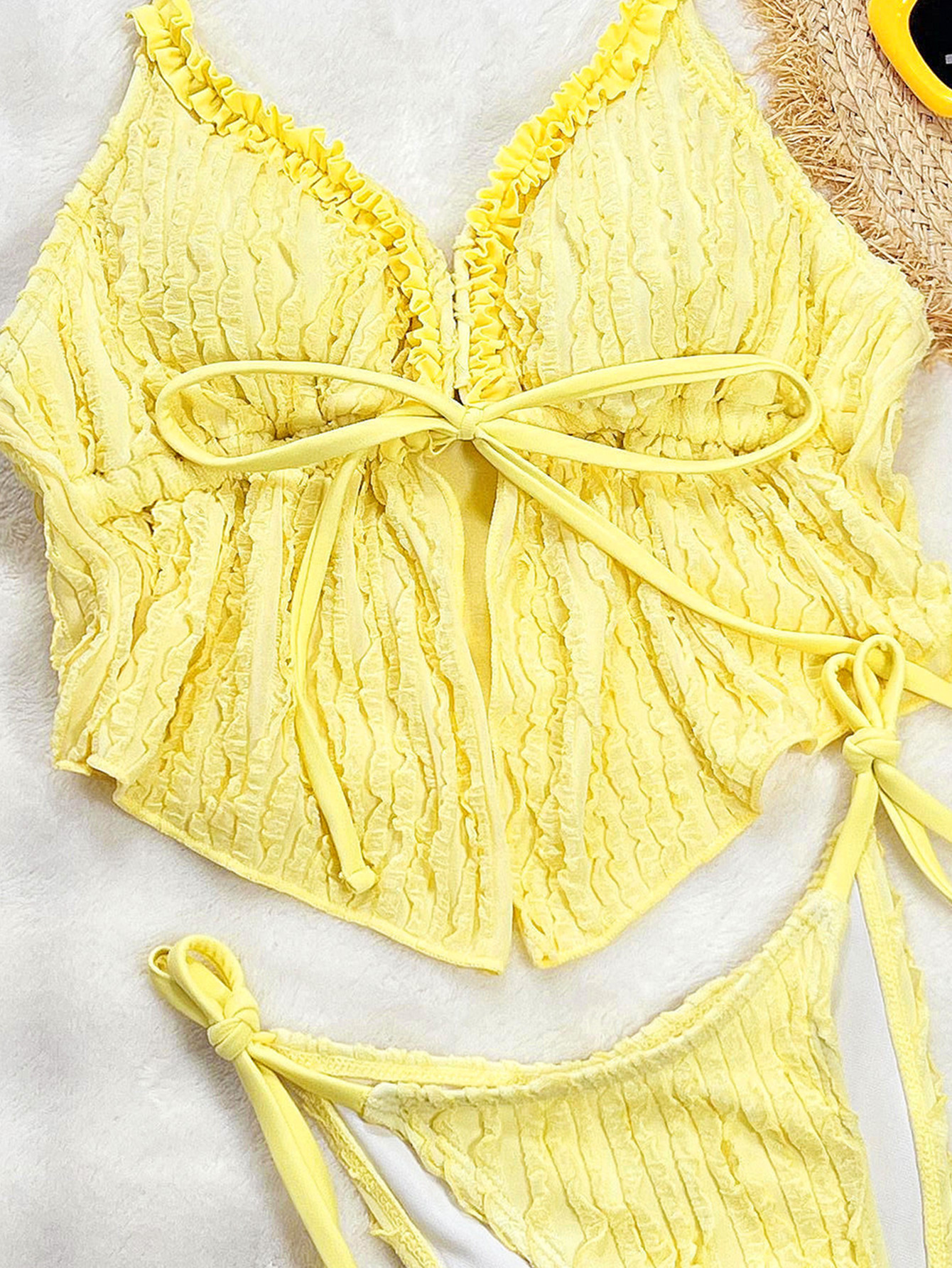 Set bikini donna costume da bagno due pezzi per vacanze al mare_voghion.com
