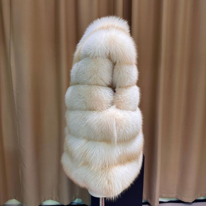Real Shot of Haining Source Fur Factory Whole Leather Fox Fur Vest Women's 2025 New Outwear Real Fur