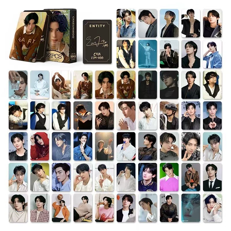 92- Korean group Astro's surrounding greeting card Chaeunwoo Che Yinyou Shuang -faced Postcard Photo Card Lomo Card