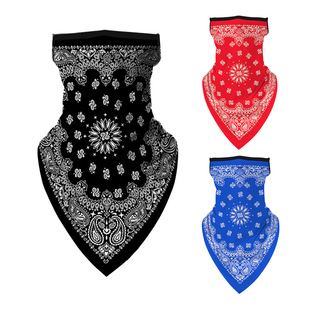 Factory Direct Supply Cross-Border Wholesale European and American Ethnic Style Versatile Ear-Hanging Headscarf Dustproof Sunproof Anti-Fall