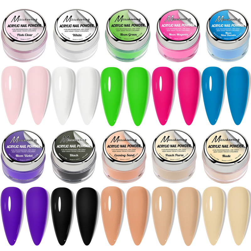 Cross-border nail acrylic crystal powder Acrylic extension carved nail powder 30g bottled wholesale