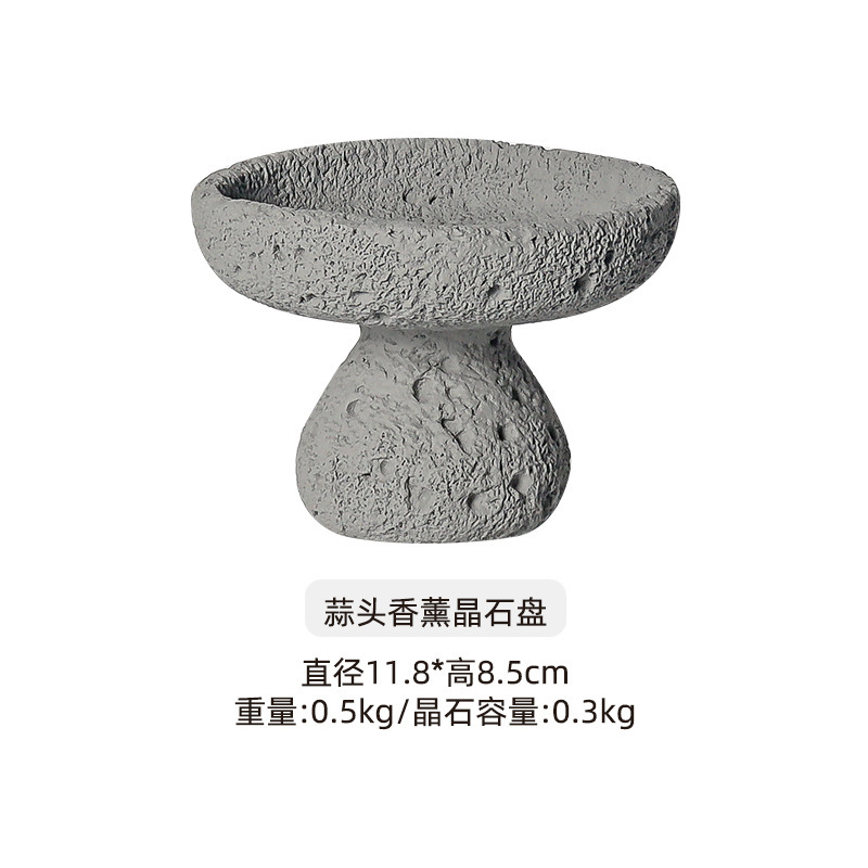 隕石拡香石家庭用結晶石アロマ小衆高級置物無火アロマ精油持続アロマ容器皿|undefined