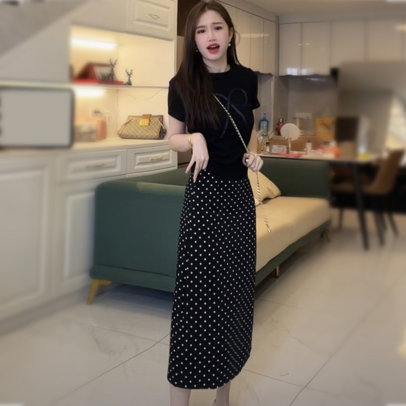 폴카 도트 스커트 톨 스타일 (단품) 82CM