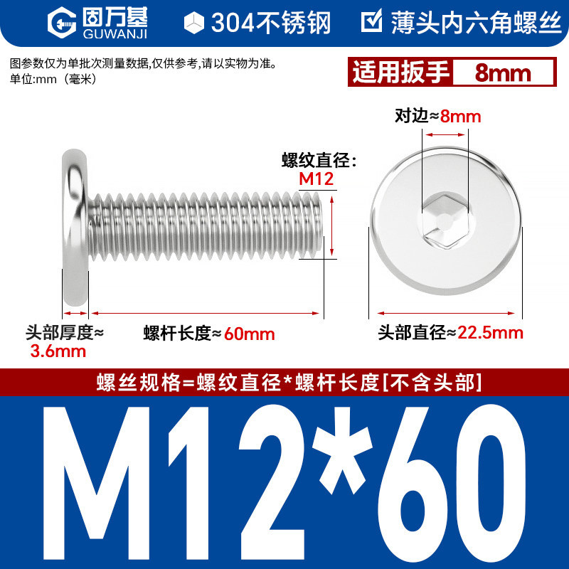 304 M12*60