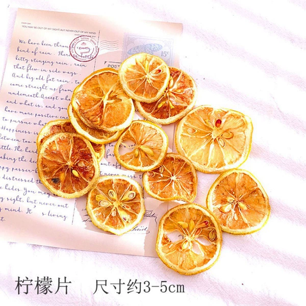 [柠檬黄 柠檬片5片-干花包]