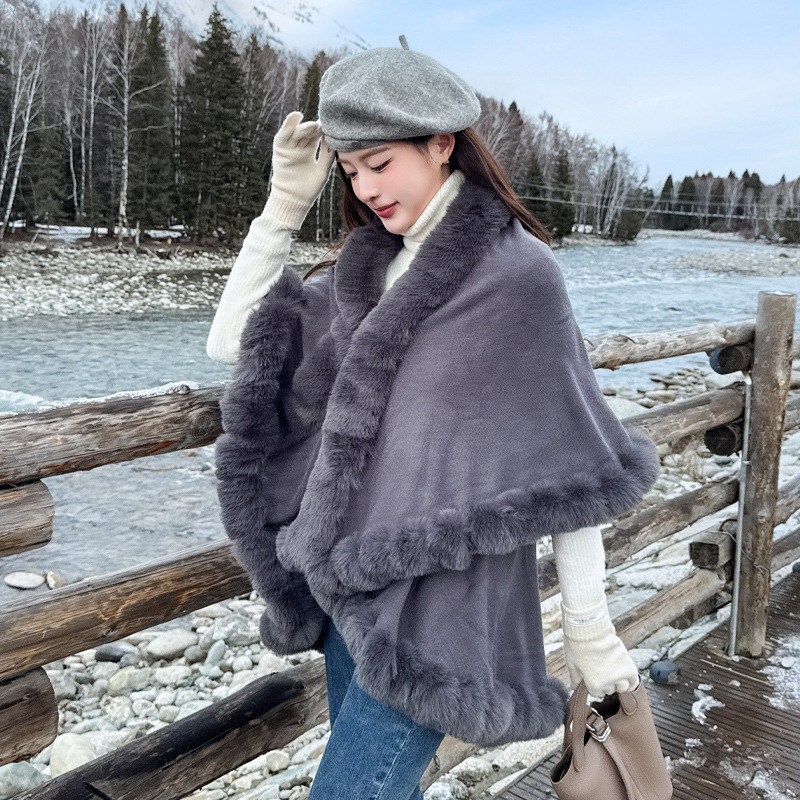 Cute soft elegant winter cloak