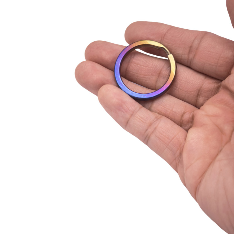 チタン合金キーホルダーキーリング純チタンキーホルダーメーカー卸売り10-35mm多目的錆びないリング|undefined