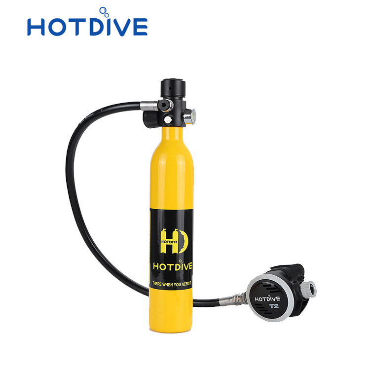 HOTDIVE respirador subacuático buceo pequeño cilindro de gas tanque de gas portátil conjunto completo profesional hogar Ministro de Relaciones Exteriores tiempo de natación