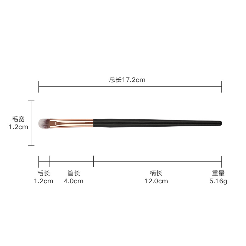 Venta al por mayor de fábrica 5 juegos de pinceles de maquillaje de ojos Sombra de ojos, sombra de nariz, manchas, corrector, herramientas de belleza, pinceles de maquillaje de cabello suave