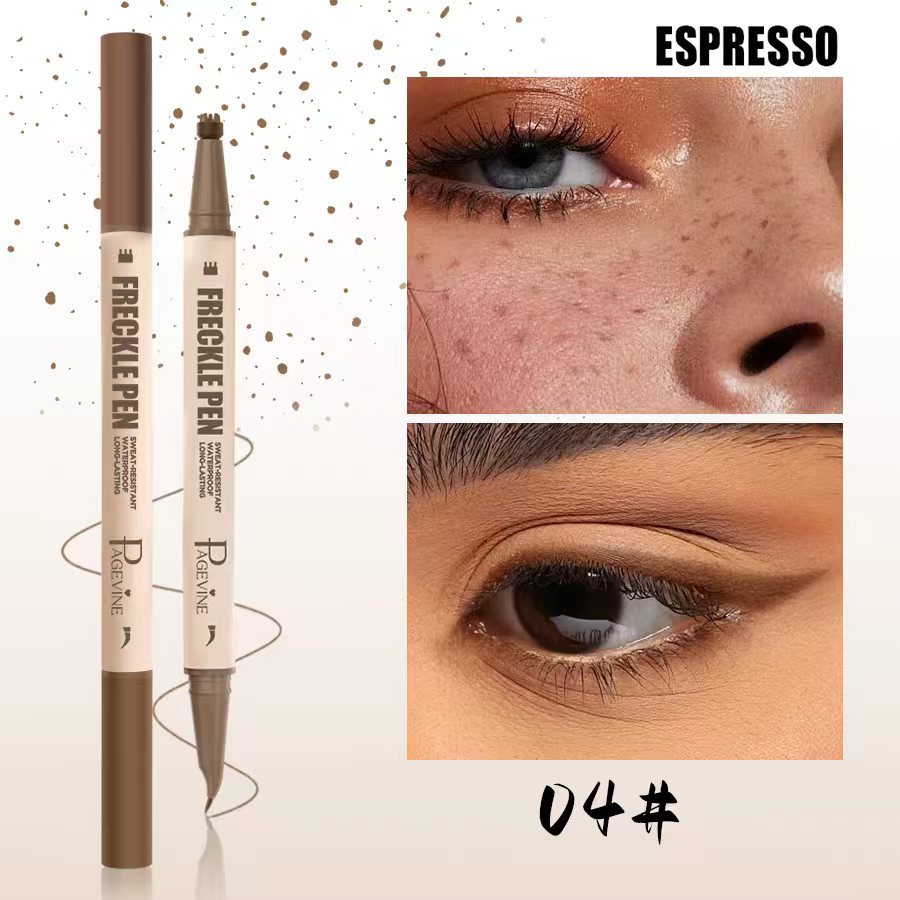 PAGE VINE doble lápiz labial lápiz labial esculpido lápiz labial 2 en 1 sello lápiz de delineador de ojos impermeable a prueba de sudor