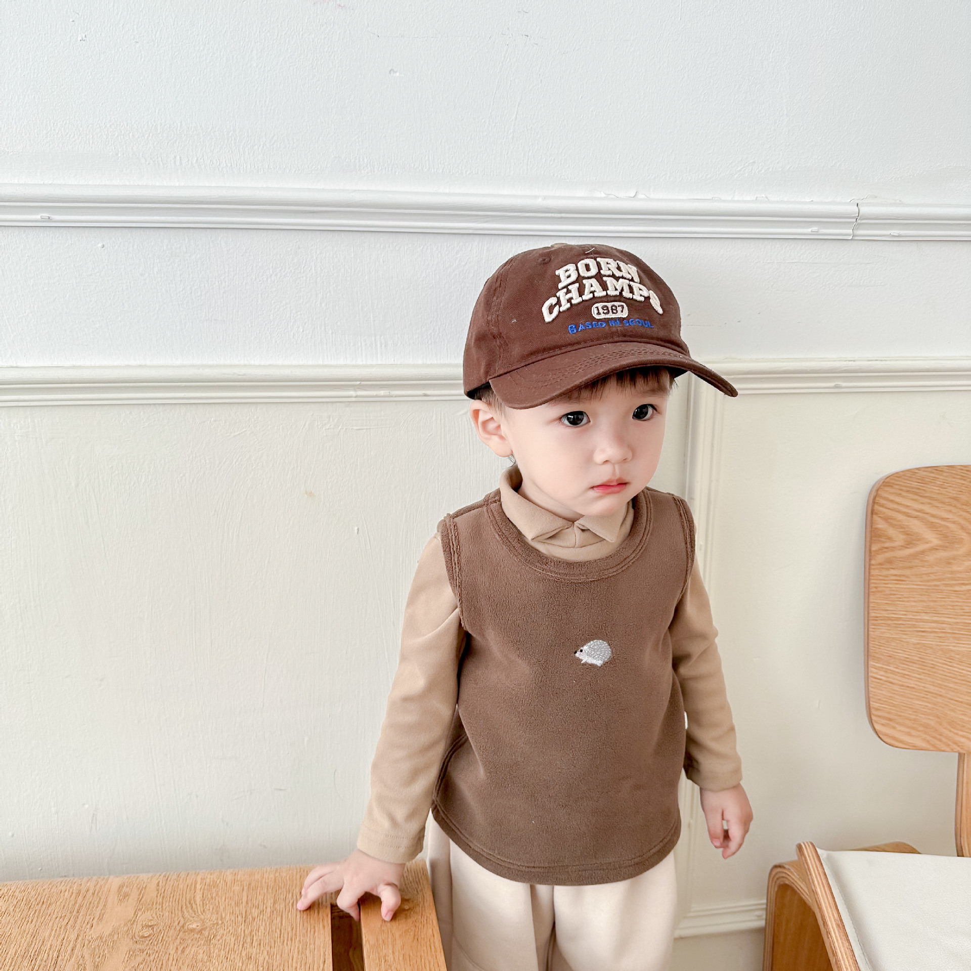 Ropa de bebé suéter chaleco Olímpico polar Chaleco de otoño e invierno DE LOS Nuevos muchachos del bebé niñas engrosada chaleco caliente