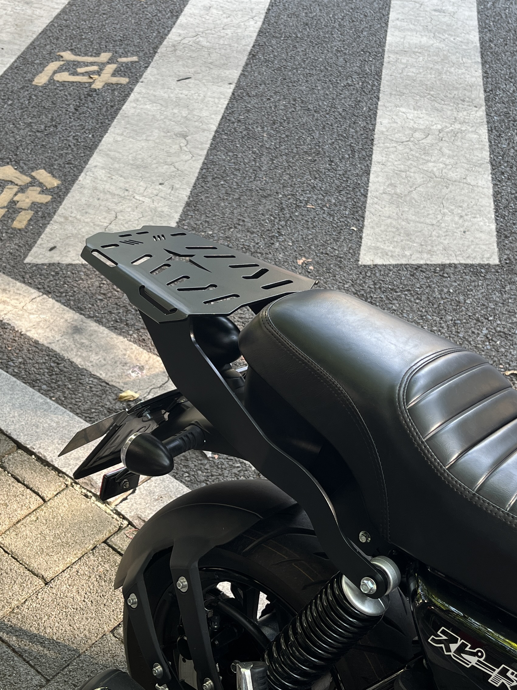 Suitable for At150 Automatic Motorcycle Yg150-22K Modified Accessories Rear Shelf Backrest Bumper Block