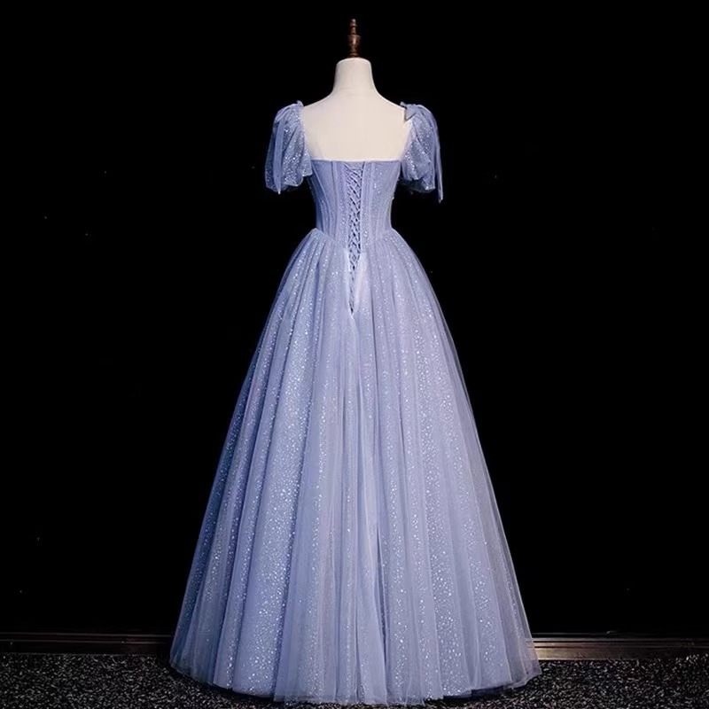 Vestido de noche azul 2026 nuevo sentido de alto nivel en fuga de vestido de princesa día de la adultez de los estudiantes ascenso a la escuela presidiendo el temperamento mágico