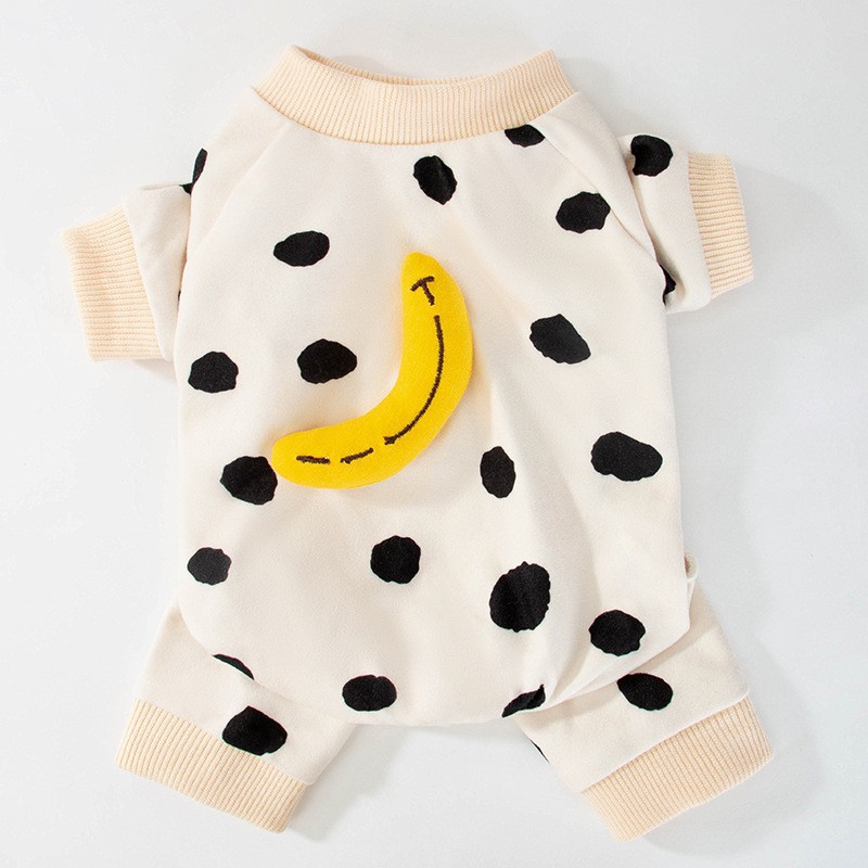 Lindo oso rayas de cuatro patas ropa para el hogar Gato Azul muñeca de tela gato primavera y otoño gatito fino leche perro mascota ropa de gato