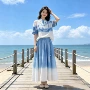 大理云南旅游扎染连衣裙