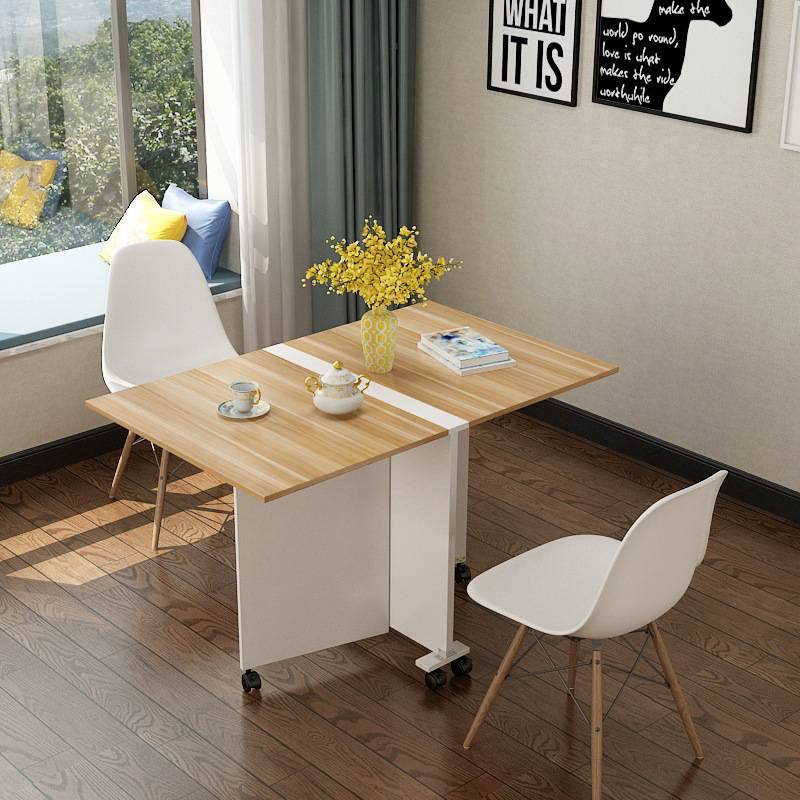 Mesa plegable pequeña para comedor doméstico 4 personas