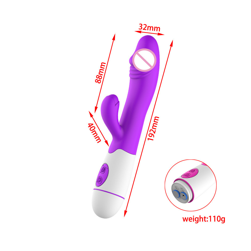 30-Frequency Silicone G-Spot Dual-Stimulation Vibrator with Body-Control Settings — detail image 8
