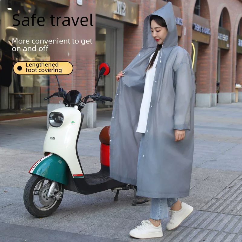 Handheld children's long raincoat, increased thickness