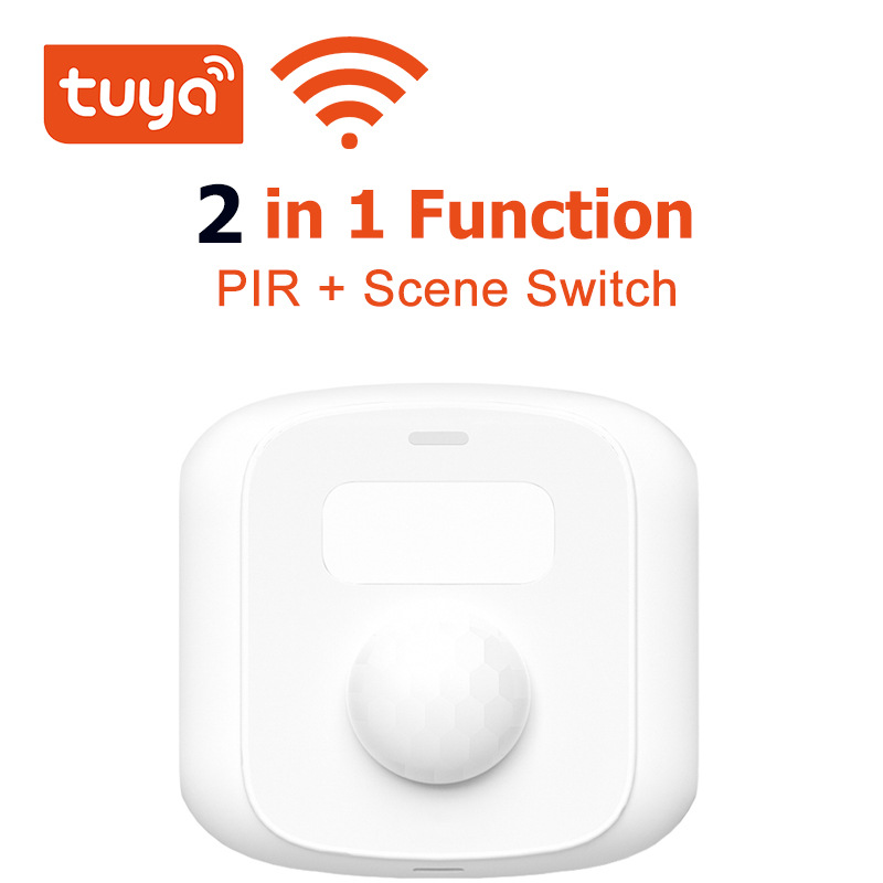 Graffiti inteligente WiFi/Zigbee Cuerpo Humano sensor de infrarrojos sensor de luz interruptor de la escena 3-en-1 función lejos