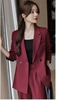 1021 plum color suit
