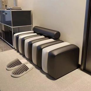 New Style Shoe-Changing Bench for Entryway, Small Apartment Living Room, Designer Long Sofa Bench, Creative and Unique Long Bench