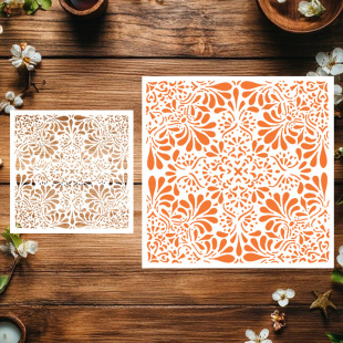Cross-Border Dropshipping Hand Ledger Cut Out Engraving Pet Plastic Shielding Board Hand-Painted Graffiti Spray Decorative Pattern Template