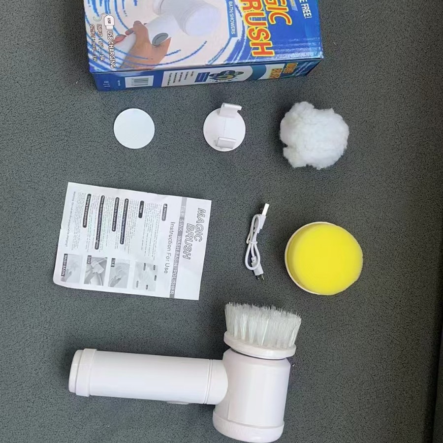 Cepillo de limpieza multifuncional Hogar inalámbrico Cocina portátil Baldosas de baño Baño Cepillo de limpieza de inodoros Tazón Lavado de zapatos