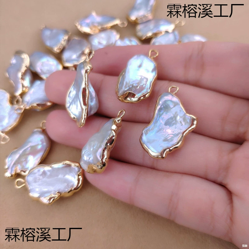 Серьги из пресной воды, аксессуары специальной формы, жемчуг, барокко, ювелирные изделия своими руками, одиночный подвесной кулон из материала кеши