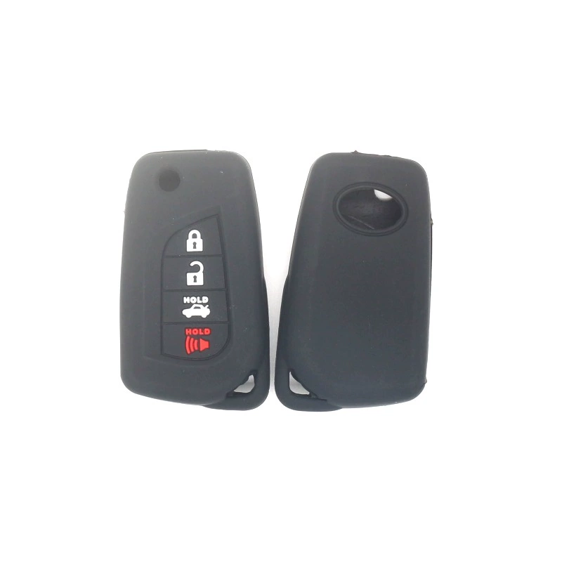 Силиконовый завод для Toyota складной 4 ключа силиконовый чехол Corolla Reiz пульт дистанционного управления Крышка