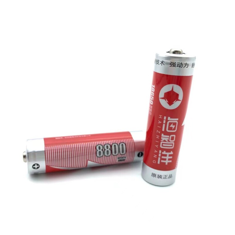 海智洋18650電池家庭用リチウム電池大容量ミリアンペアヘッドライトファン平頭先先先電池|undefined