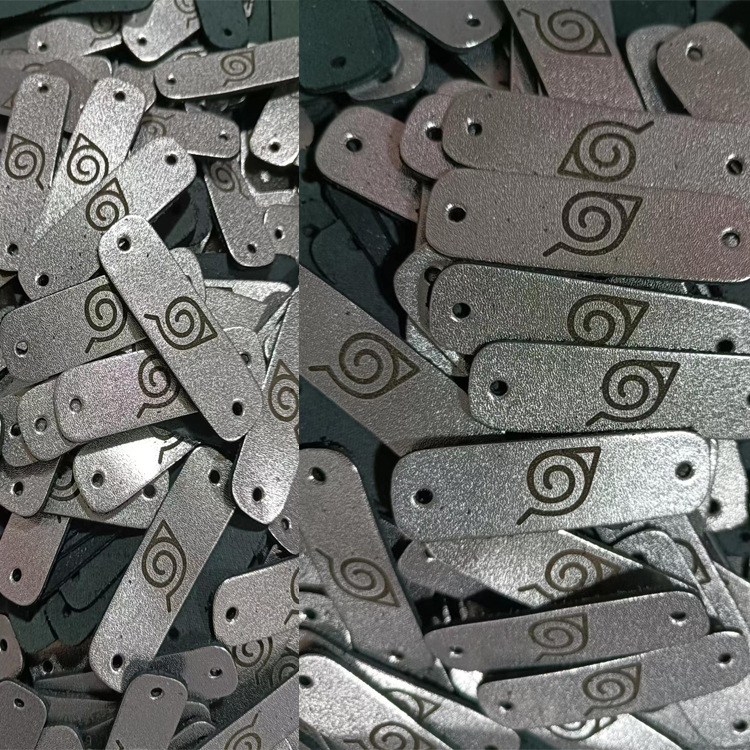 真皮，PU皮革激光打标雕刻刻字加工2